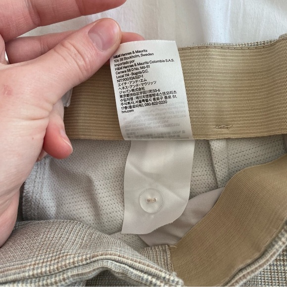 H&M women’s taper ankle length beige slacks size 6 - Picture 8 of 16